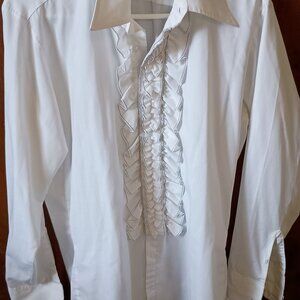 After 6 ruffled tuxedo shirt